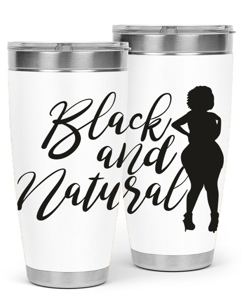 black and natural 22#- women-girls- Tumbler