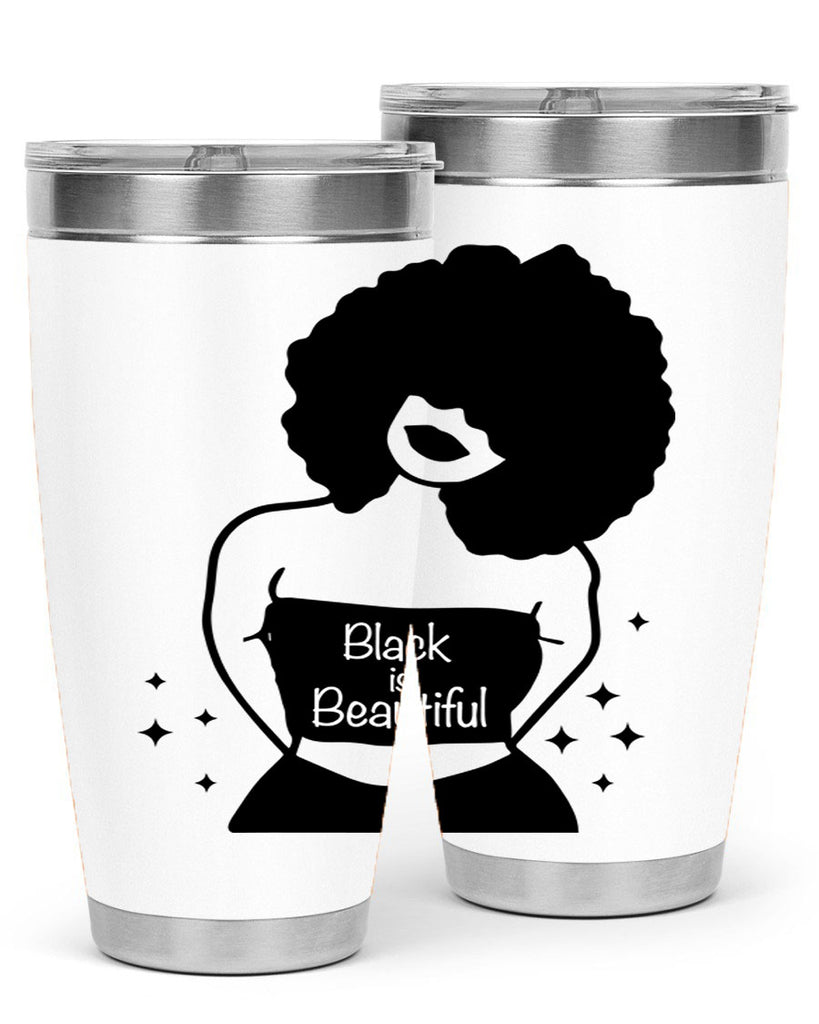 black is beautiful 11#- women-girls- Tumbler