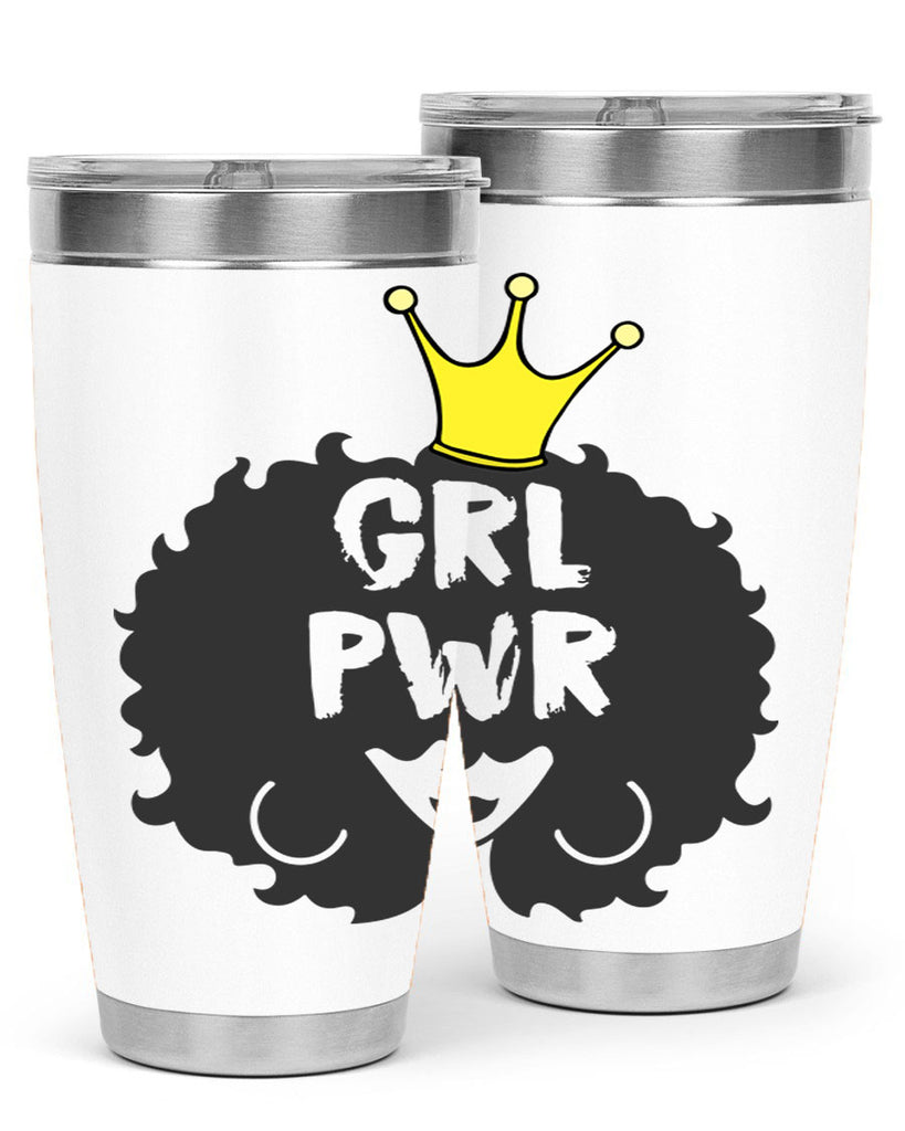 girl power with crown 34#- women-girls- Tumbler