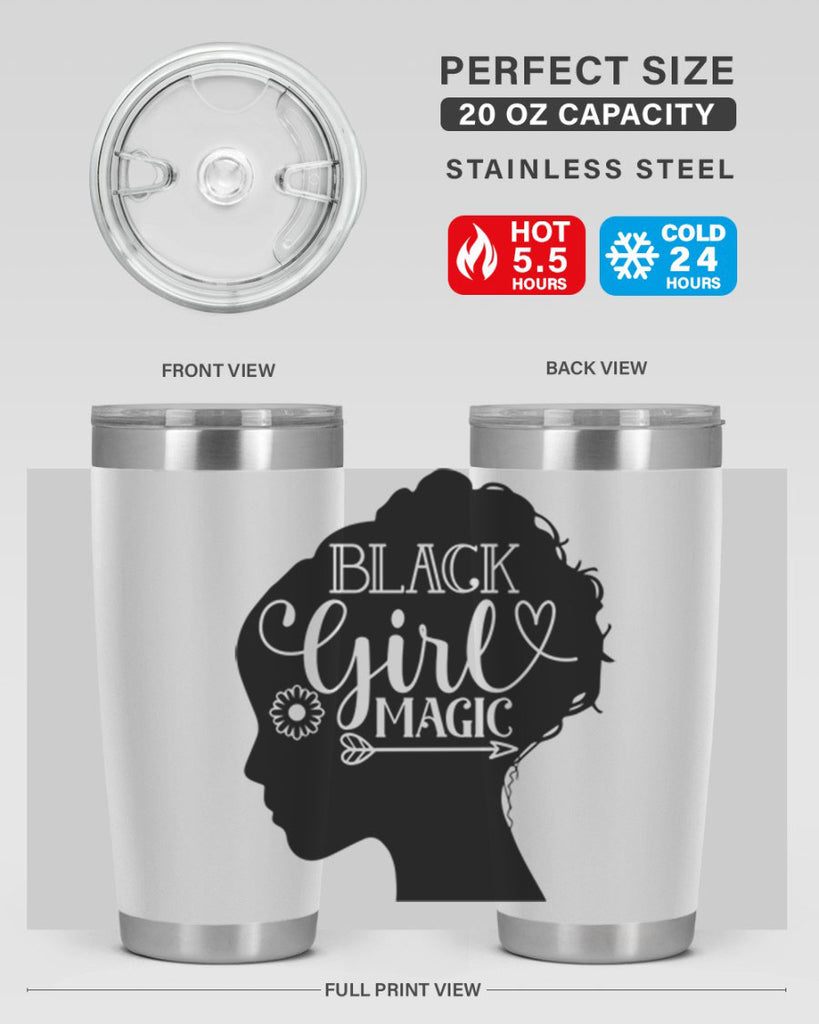 Black girl magic Style 59#- women-girls- Tumbler