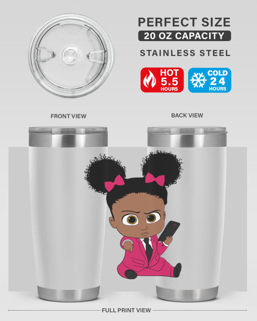 Black girl style 3#- women-girls- Tumbler