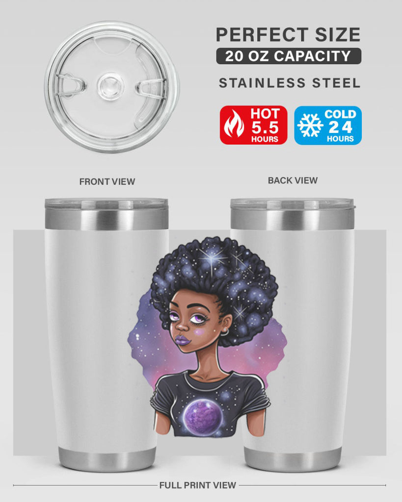 Sparkling Black Girl Design 11#- women-girls- Tumbler