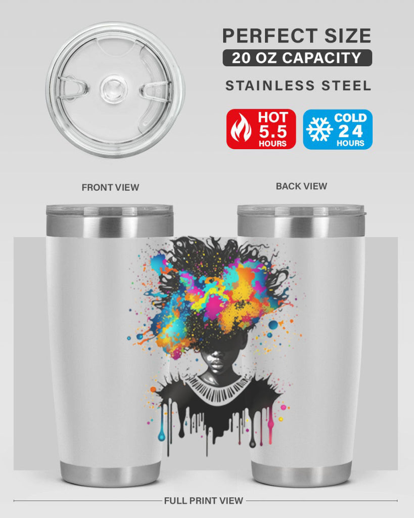 Sparkling Black Girl Design 16#- women-girls- Tumbler