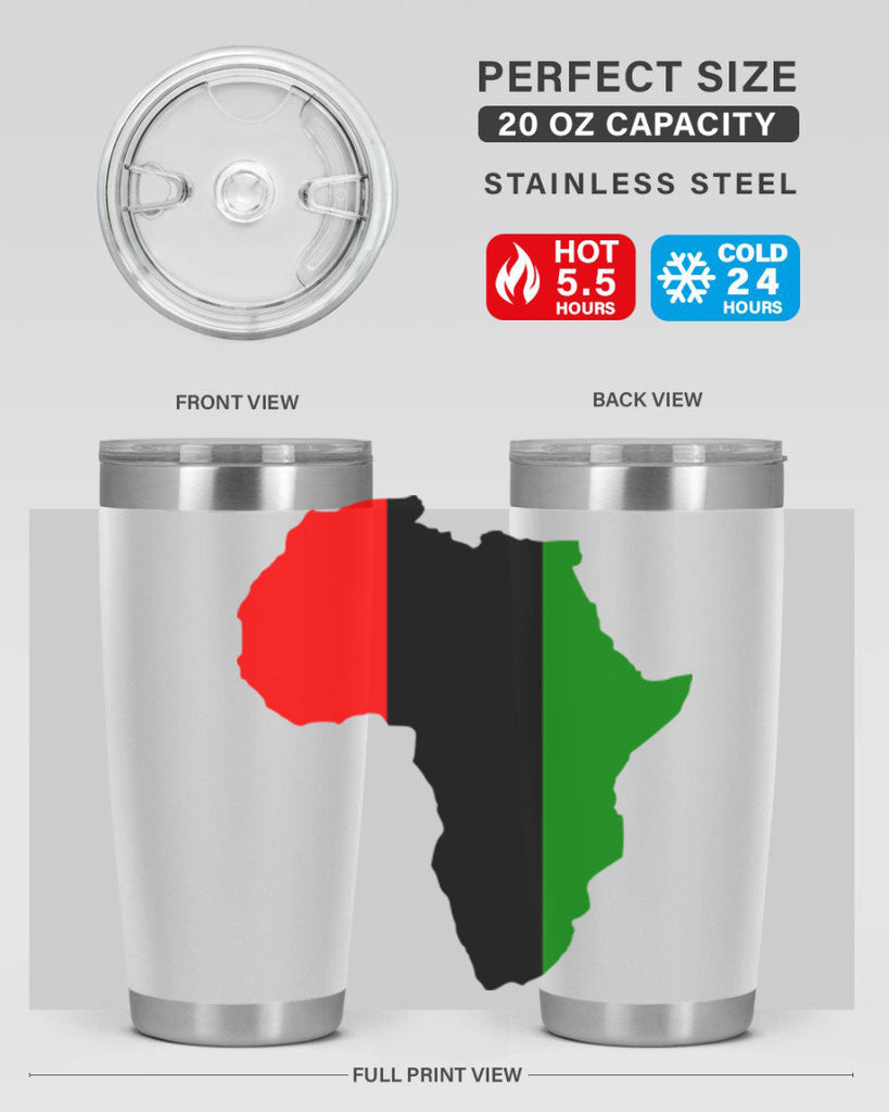 africamap 275#- black words phrases- Cotton Tank