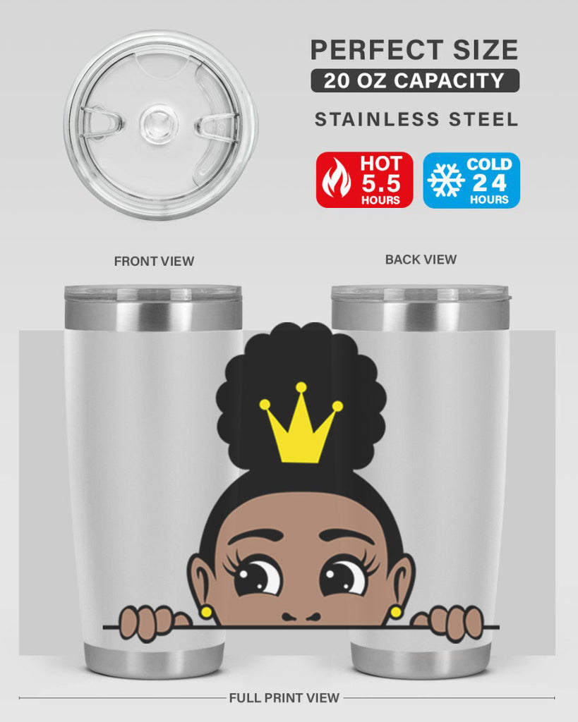 afro puff crown girl 2#- women-girls- Tumbler