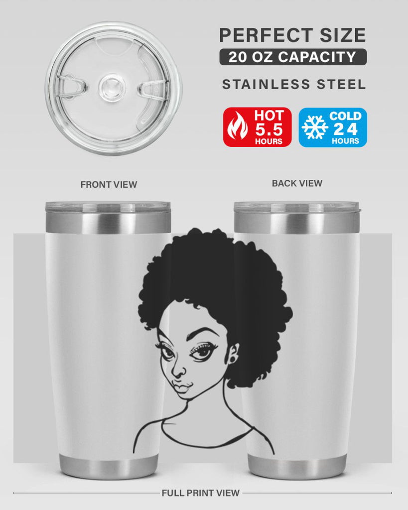 afro woman girl lady 68#- women-girls- Tumbler