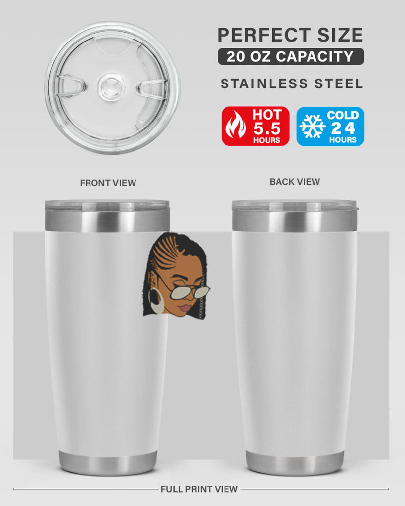 black afro 39#- women-girls- Tumbler