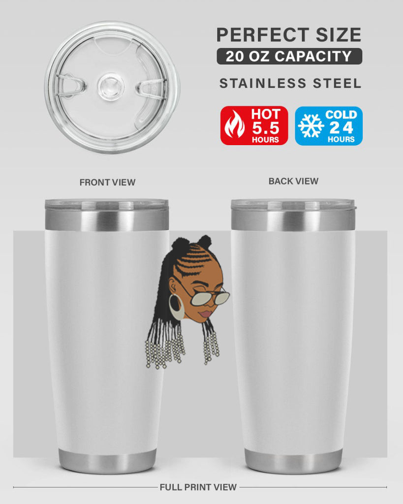 black afro 43#- women-girls- Tumbler