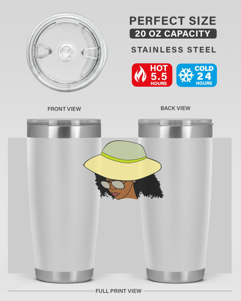 black afro 45#- women-girls- Tumbler