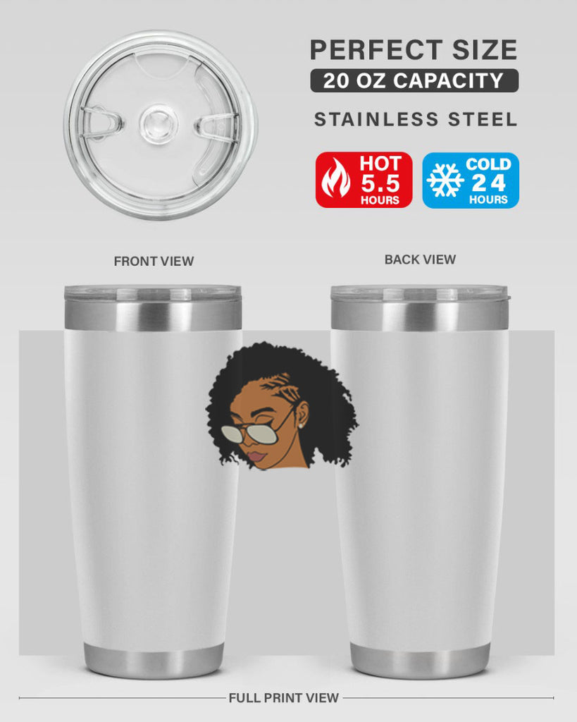 black afro 47#- women-girls- Tumbler