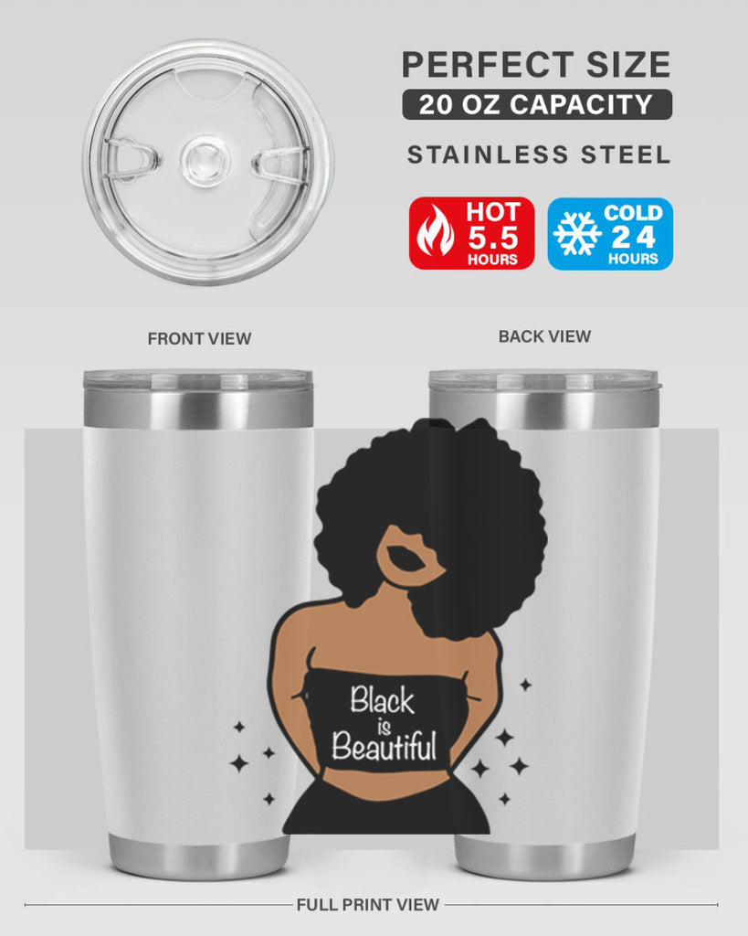 black is beautiful 16#- women-girls- Tumbler