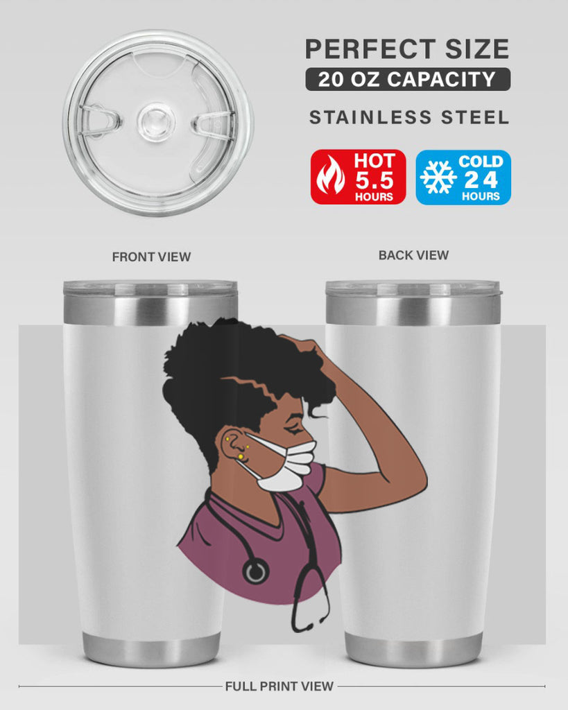 black nurse 1#- women-girls- Tumbler