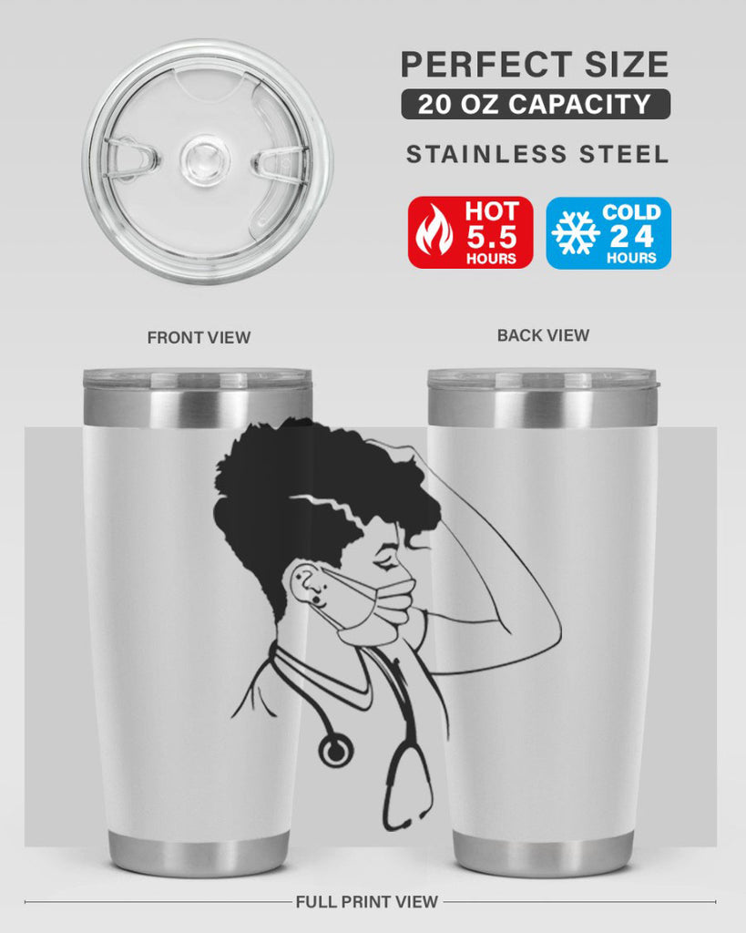 black nurse 3#- women-girls- Tumbler