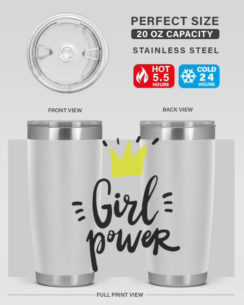 girl power crown 35#- women-girls- Tumbler