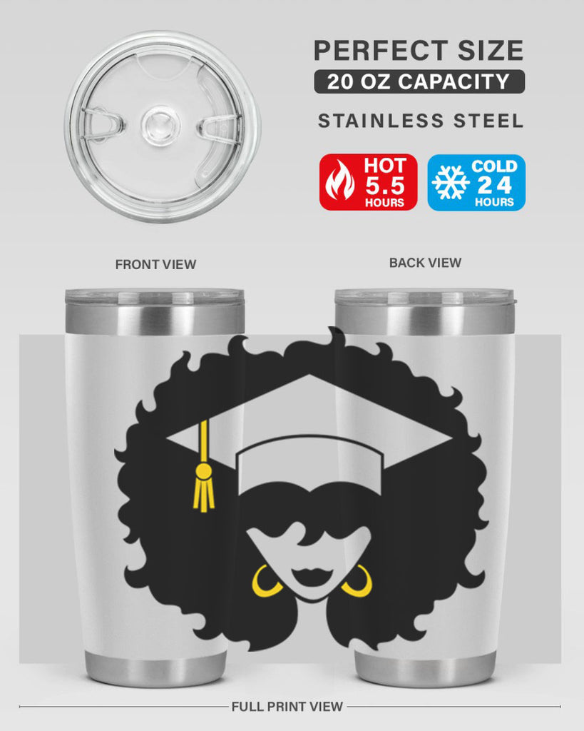 grad black woman 33#- women-girls- Tumbler