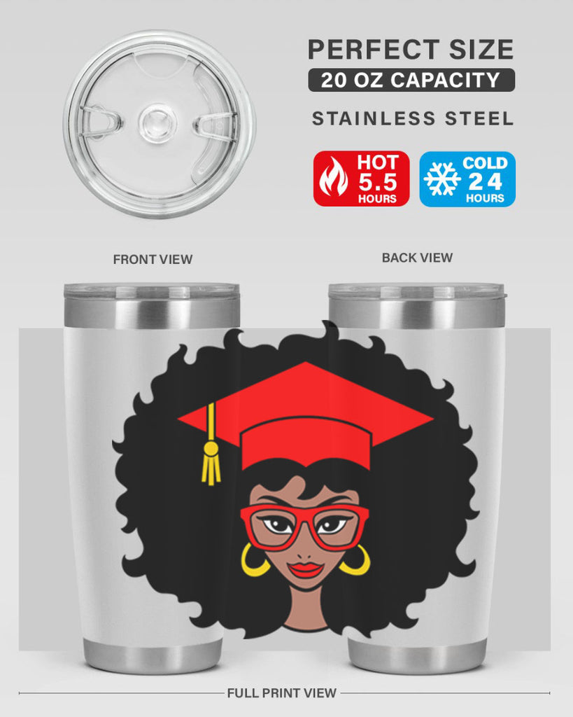 graduation black woman 32#- women-girls- Tumbler