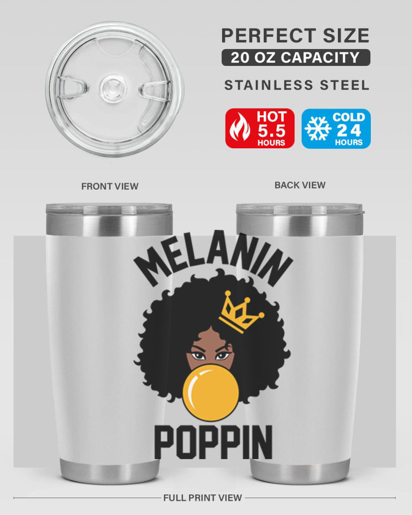 melanin poppin afro girl 25#- women-girls- Tumbler