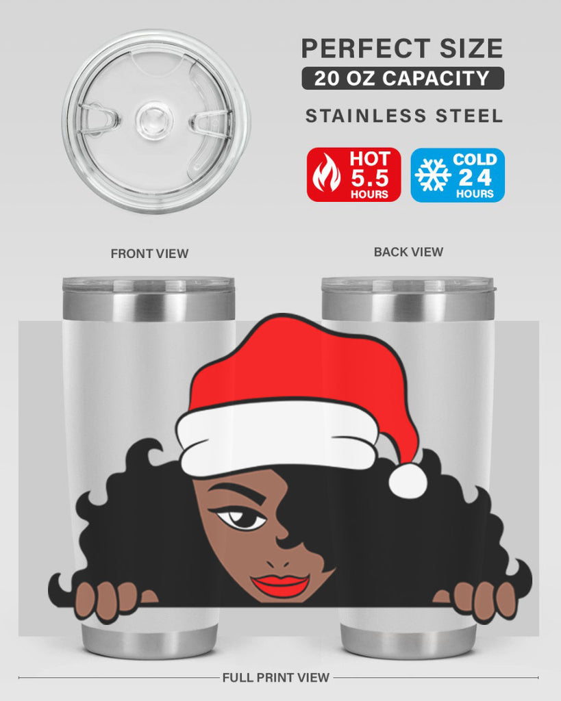 peekaboo santa girl 22#- women-girls- Tumbler
