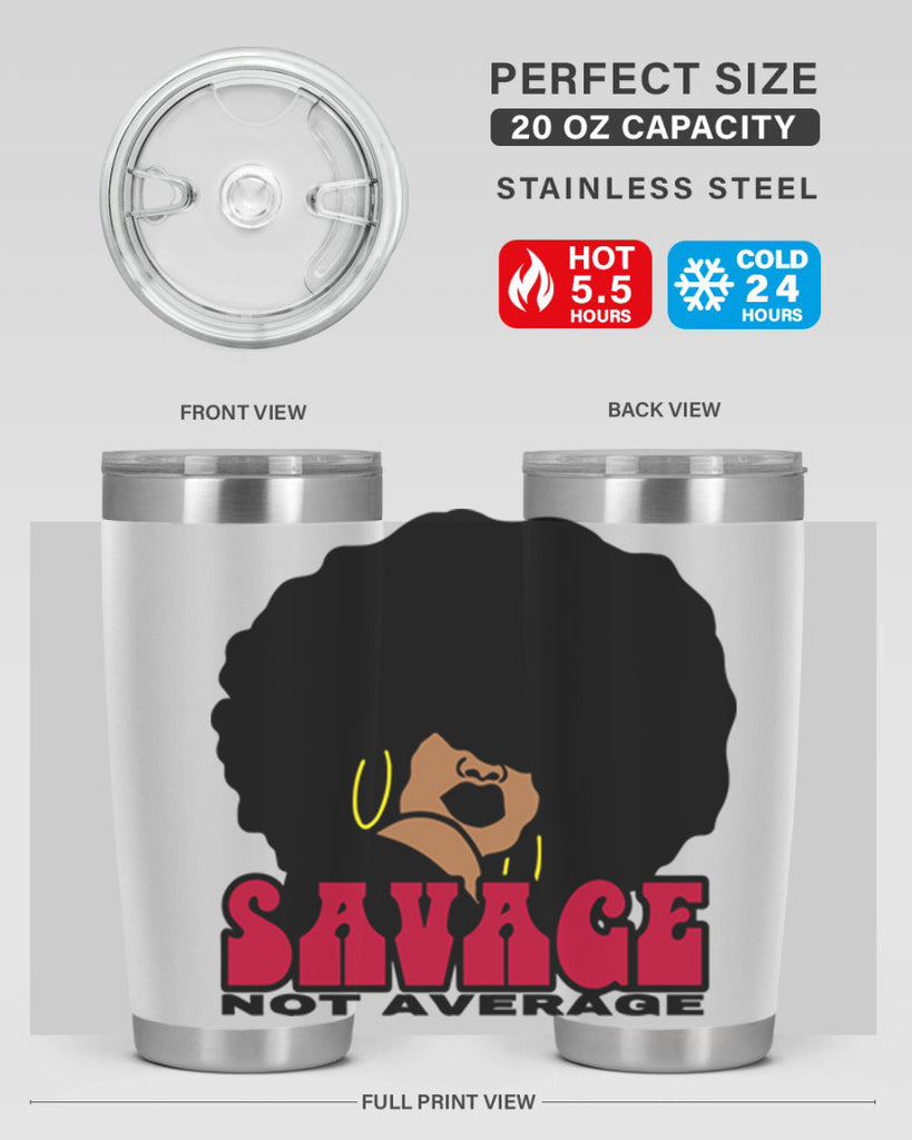 savage not average 1#- women-girls- Tumbler