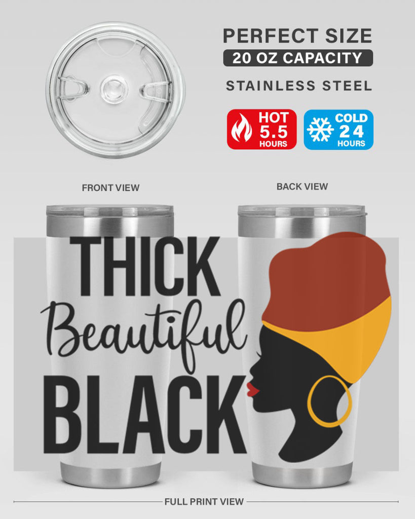 thick beautiful black Style 4#- women-girls- Tumbler