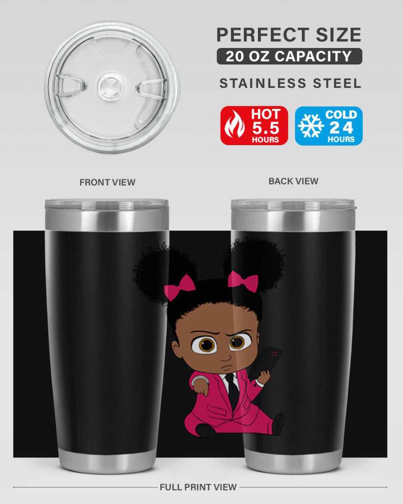 Black girl style 3#- women-girls- Tumbler