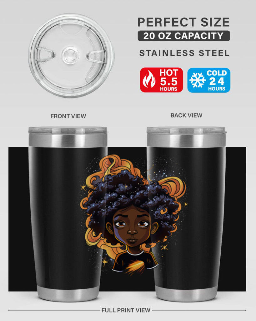 Sparkling Black Girl Design 12#- women-girls- Tumbler