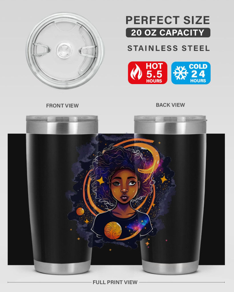 Sparkling Black Girl Design 19#- women-girls- Tumbler