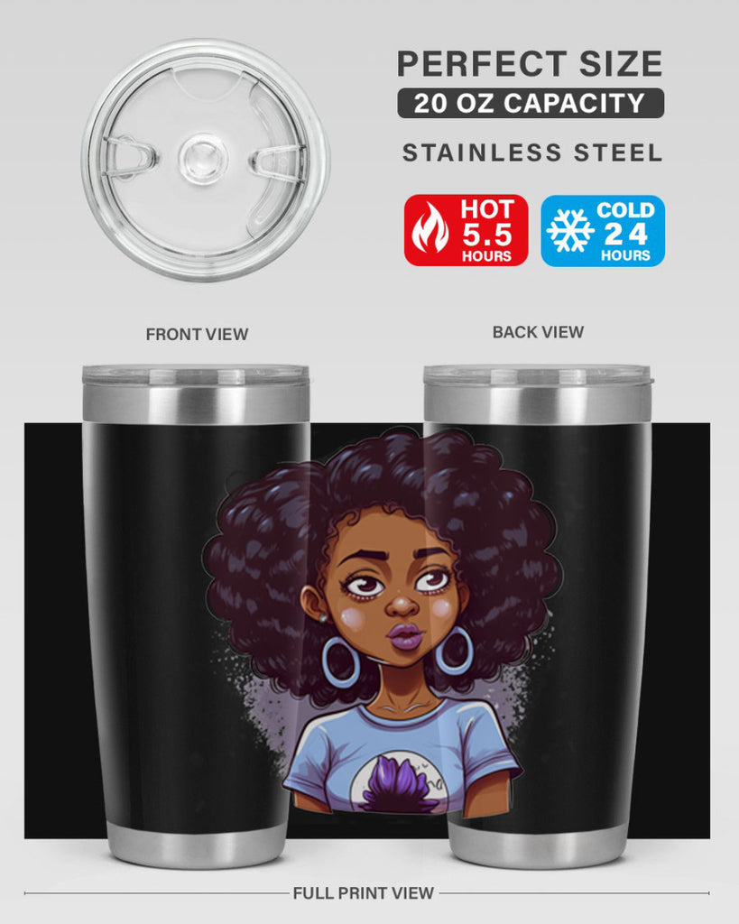 Sparkling Black Girl Design 20#- women-girls- Tumbler