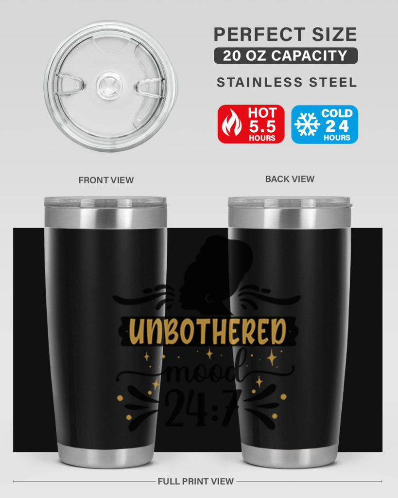 Unbothered mood Style 2#- women-girls- Tumbler