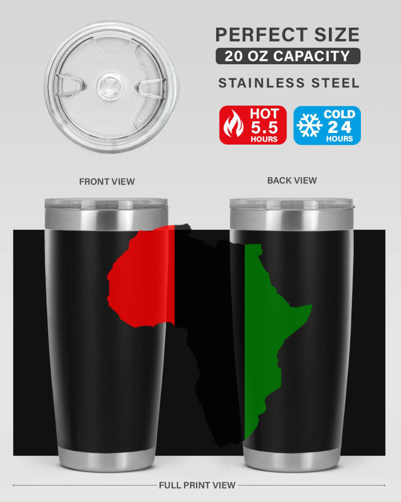 africamap 275#- black words phrases- Cotton Tank