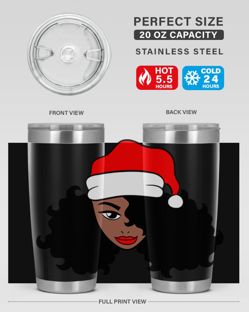 afro santa claus girl 71#- women-girls- Tumbler