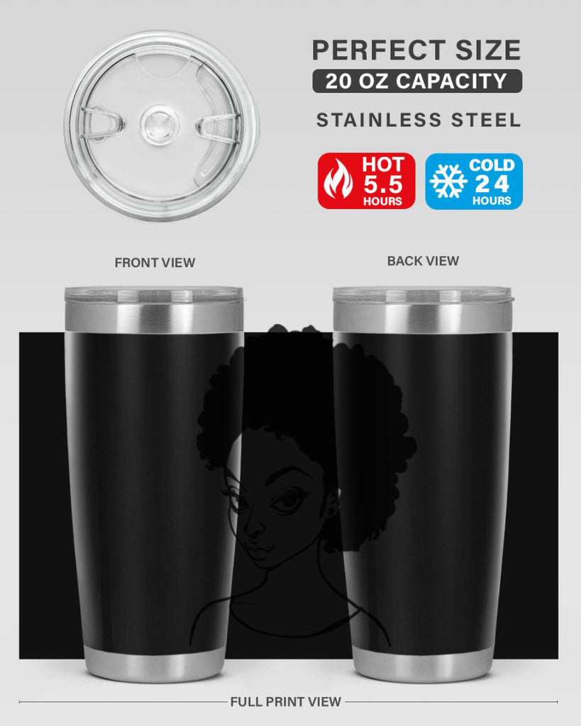 afro woman girl lady 68#- women-girls- Tumbler