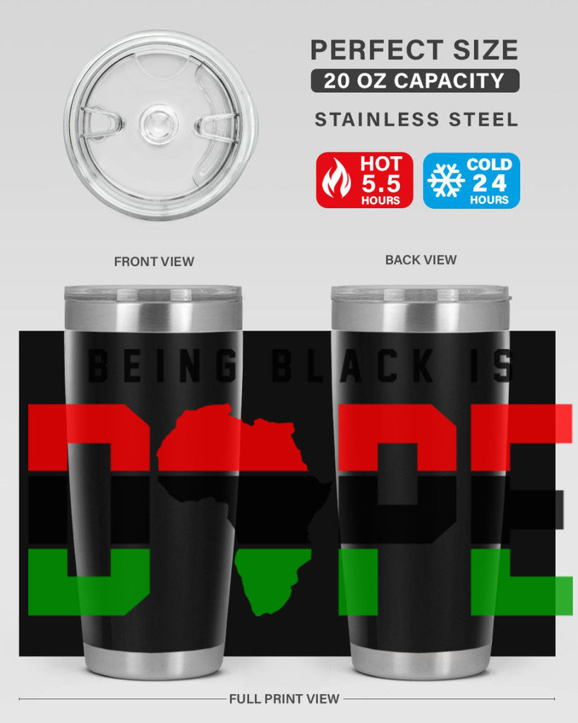 being black is dope africa 257#- black words phrases- Cotton Tank