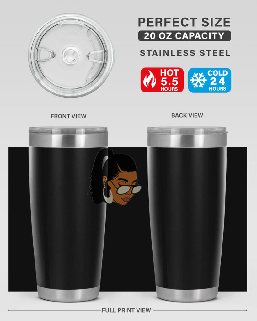 black afro 42#- women-girls- Tumbler