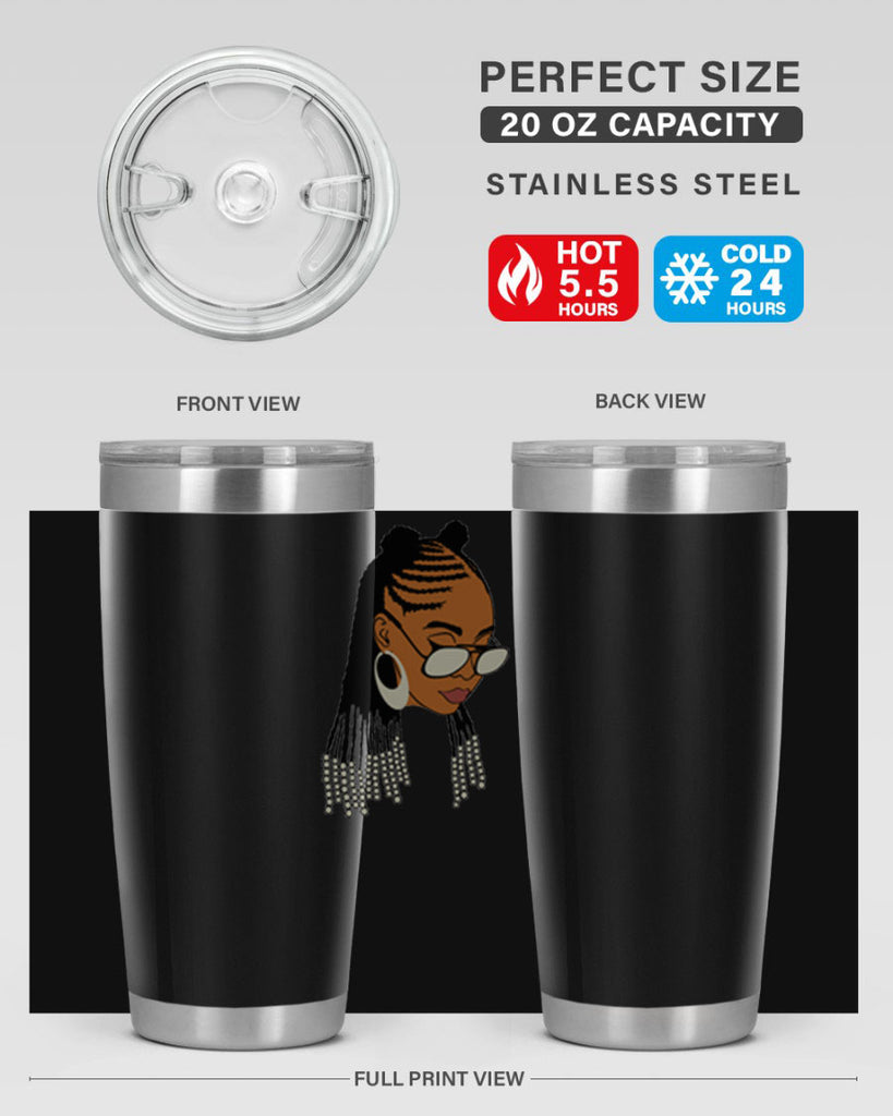 black afro 43#- women-girls- Tumbler