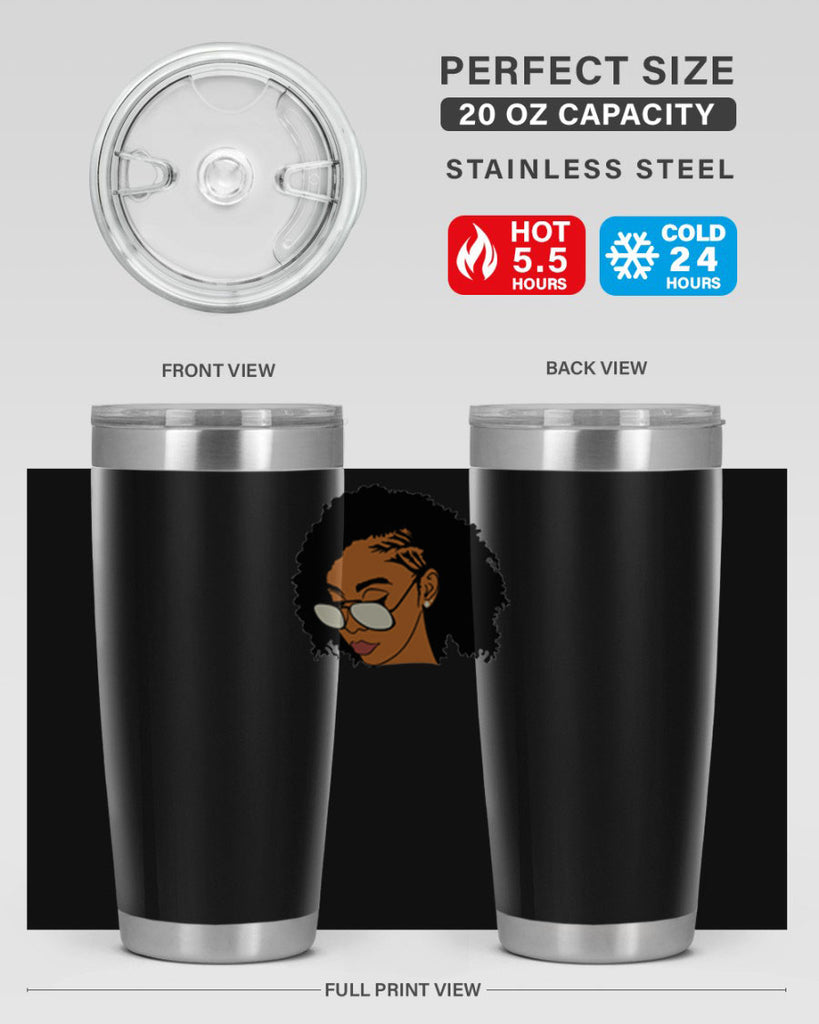 black afro 47#- women-girls- Tumbler