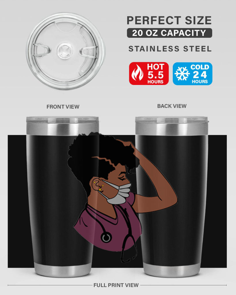 black nurse 1#- women-girls- Tumbler