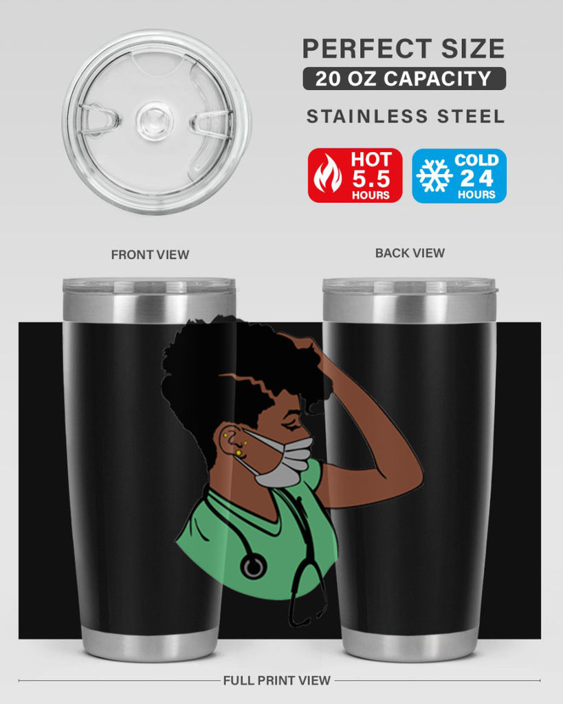 black nurse 2#- women-girls- Tumbler