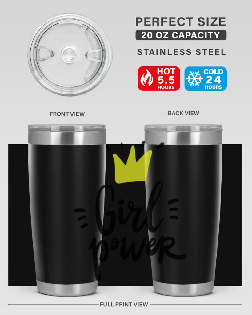 girl power crown 35#- women-girls- Tumbler