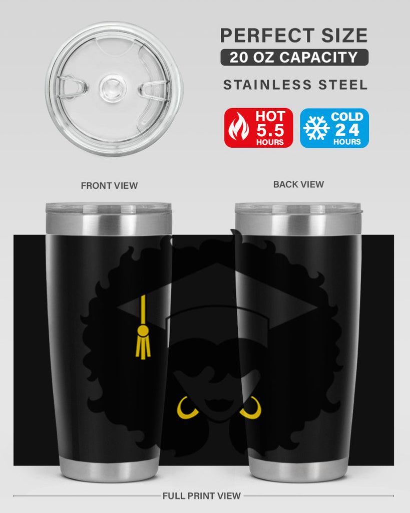 grad black woman 33#- women-girls- Tumbler