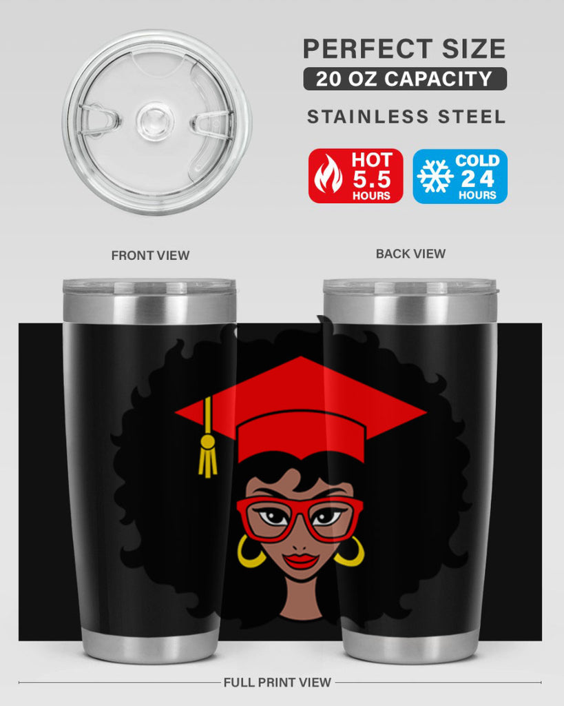 graduation black woman 32#- women-girls- Tumbler