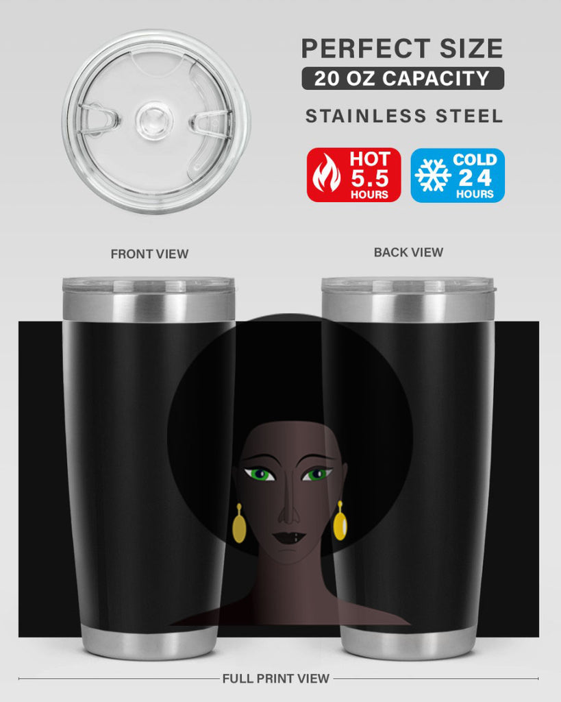 machovka black woman with green eyes 27#- women-girls- Tumbler
