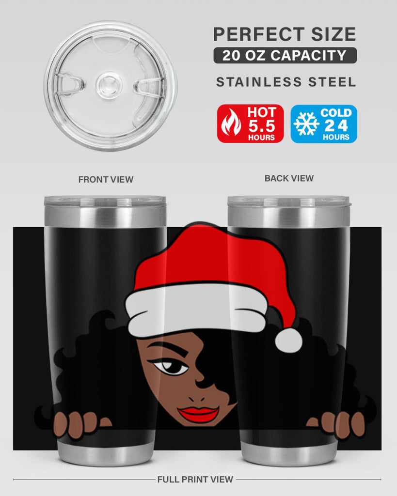 peekaboo santa girl 22#- women-girls- Tumbler