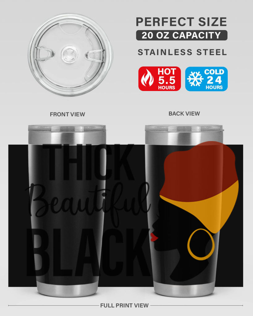 thick beautiful black Style 4#- women-girls- Tumbler