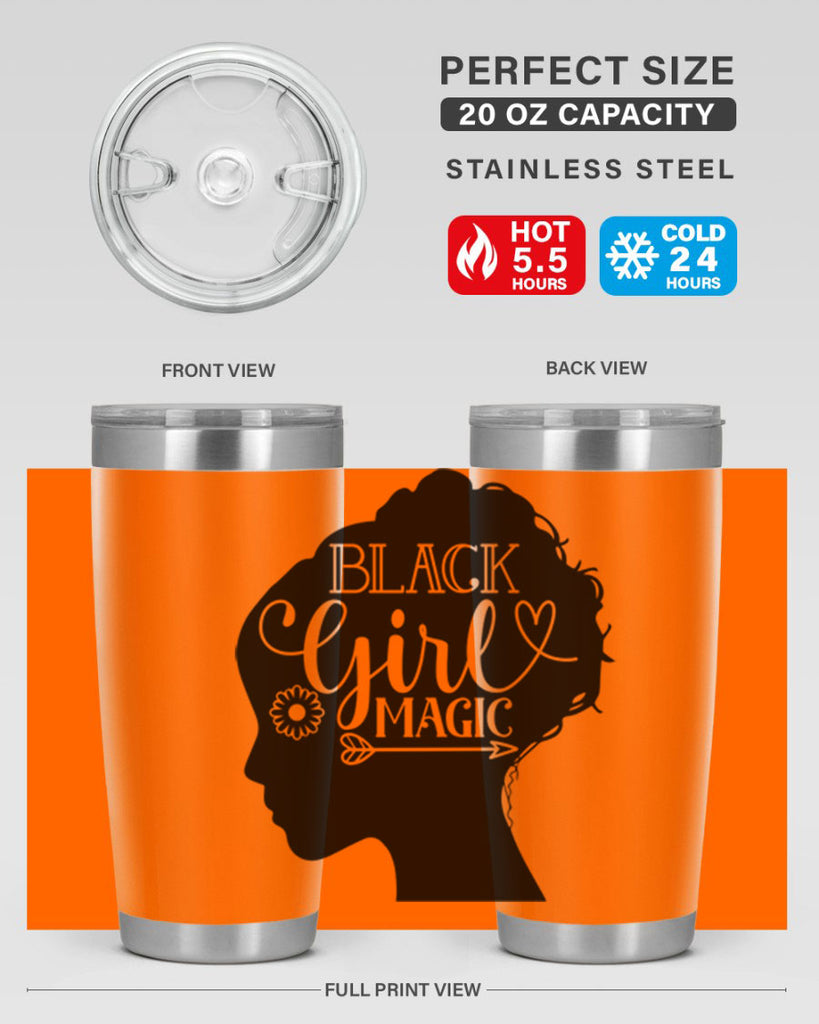 Black girl magic Style 59#- women-girls- Tumbler