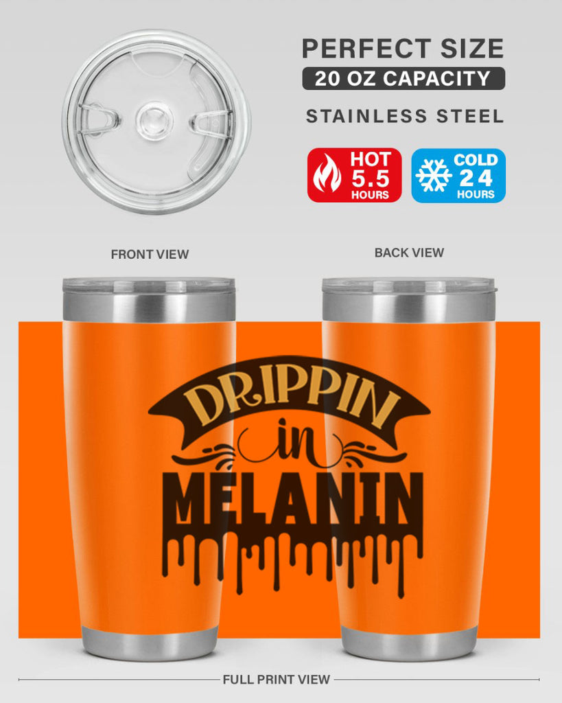 Drippin in melanin Style 41#- women-girls- Tumbler