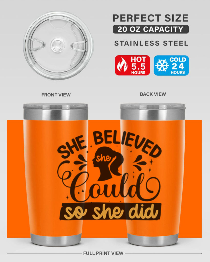 She believed she could she did Style 7#- women-girls- Tumbler