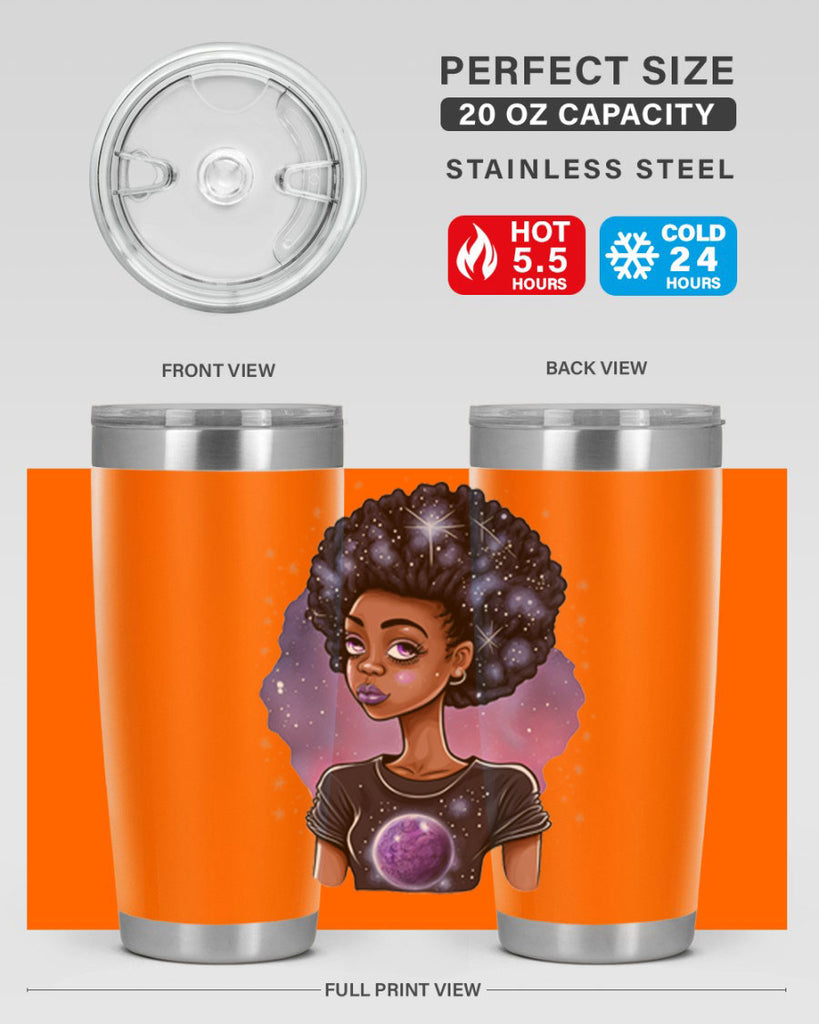 Sparkling Black Girl Design 11#- women-girls- Tumbler