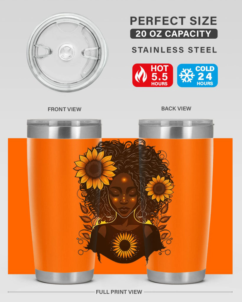 Sparkling Black Girl Design 13#- women-girls- Tumbler
