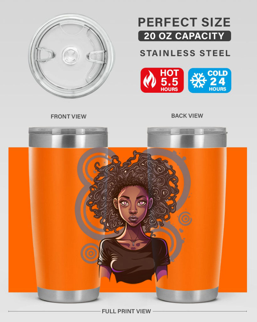 Sparkling Black Girl Design 14#- women-girls- Tumbler